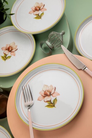 Moderna 6 Personen 19 cm Kuchenset Magnolia - Kütahya Porselen