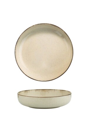 Moderna Çukur Salad Plate 2-pack Cinnamon - Kütahya Porselen