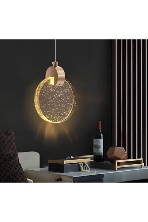 Moderne Eleganz, Luxus-Einzelpendelleuchte, Kristallglas-LED-Kronleuchter, goldgelber LED-Kronleuchter TYC00399969341 - burenze