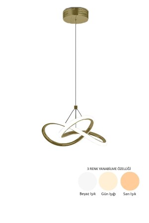 Moderner Bolivien-Einzel-Antik-3-Farben-beleuchteter Power-LED-Kronleuchter für Wohnzimmer, Küche, Flur, LED-Kronleuchter, Bolivia3RENK - Dekorluna