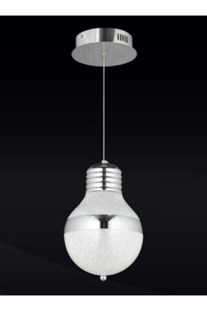 Moderner Kronleuchter mit einer Glühbirne, Hängelampe, LED-Kronleuchter, Chrom-LED-Kronleuchter burenze565 - burenze