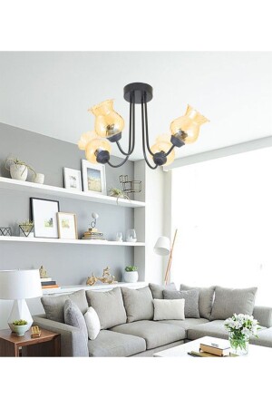 Moderner Kronleuchter mit gebogenem Design im Sonderdesign LMBDR35971 - Lambadar