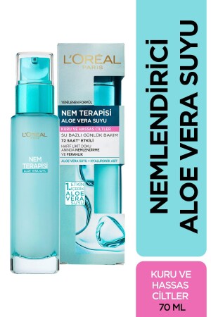 Moisture Therapy Aloe Vera Juice Cream for Dry and Sensitive Skin 70 Ml - L'oreal Paris