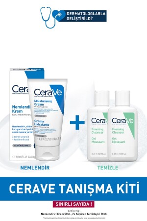 Moisturizing Cream 50 ml + Foaming Cleanser Meet Kit - Cerave