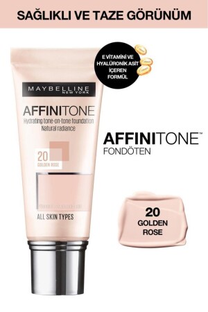 Moisturizing Effective Foundation - Affinitone Foundation No: 20 - Maybelline New York