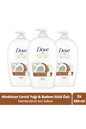 Moisturizing Liquid Soap Coconut Oil And Almond Milk Essence 450 ml. UNI. 1219 - Dove