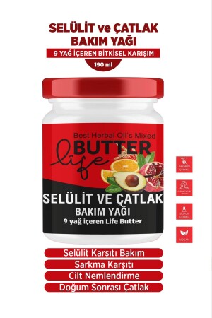 Moisturizing Stretch Mark Repairing and Anti-Cellulite Cellulite Removing Gel 190ml - Life Butter
