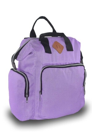 Mom Women Mother Baby Care Luxury Backpack - Lilac - Bagorama