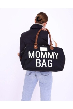 Mommy Bag Black Large Size Mother Baby Care Bag mmyplt123 - Zeynep Ceyda Koçak