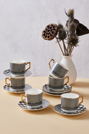 Mona Set of 6 Coffee Cups 100 ml 153. 03. 05. 0273 - Karaca