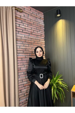 Mona Tesettür Abiye Siyah LLTLRABİYE - LEİLATELİER