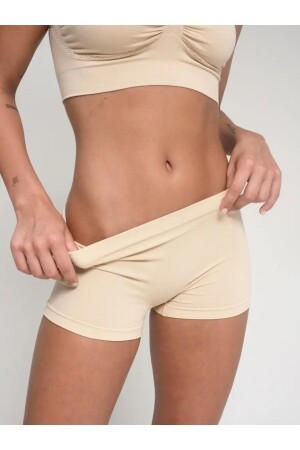 Moncorno Model Premium Seamles Shape-Free Boxer Sports Corset Skin Color - Mistirik