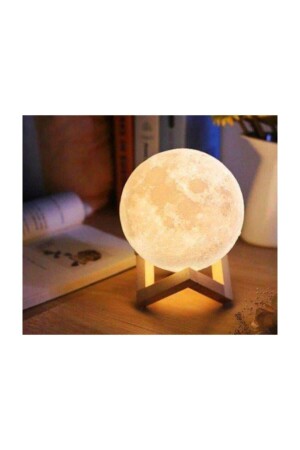 Mond-Nachtlicht, dekorativer Globus mit LED und 3D-Ständer - Touz