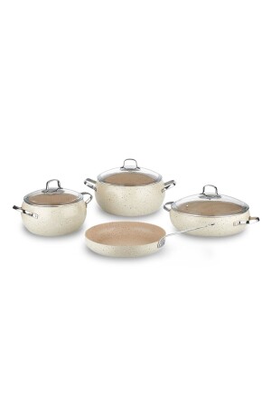 Mondea 7 Piece Cookware Set 9080201A2656 - KORKMAZ