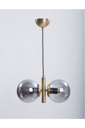 Monera Antique Coated Smoked Glass Chandelier 10146202 - MŞ Aydınlatma