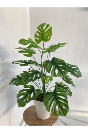 Monstere Künstliche Monstera-Kamelpflanze im Kunststofftopf 80 cm – 18 Stück. - Veal Store