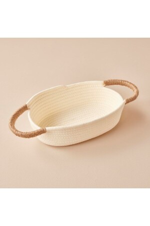 Montana Ivory Basket White (20x29x8 Cm) - Bella Maison