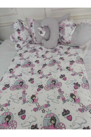 Montesseri Baby & Child Princess Bettbezug (Silikondecke und Kissen) 90*190 Schlafset Babyen1Prnsstkkşlk - babyen1
