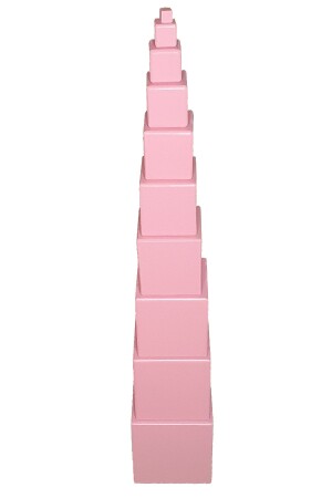 Montessori Pembe Kule 2.KKA.M.O.1.4.2.18 - kırtkırt ahşap