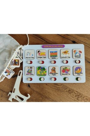 Montessori Taking Responsibility Skills and Task Chart My Daily Routine Anke31203 - Ankebut