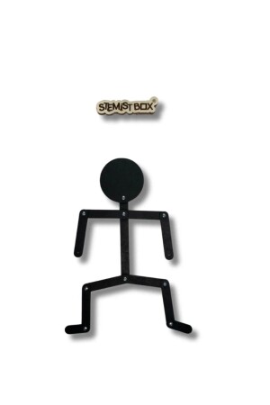 Montessori Wooden Stickman Educational Wooden Toy - wooden Puzzle Blocks q2 - GONCA EĞİTİM