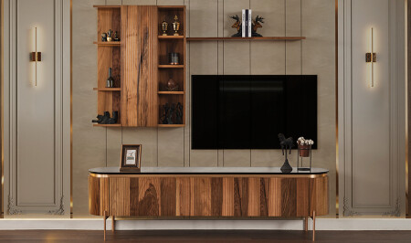 Mood Walnut TV Unit - Cadde Yıldız