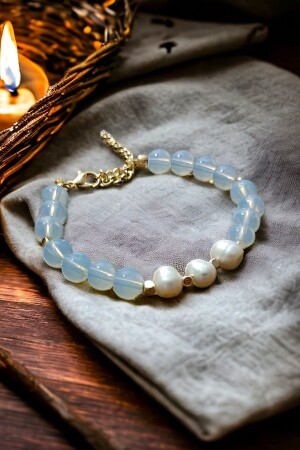 Moon Stone Bracelet - Chakra Bracelet - Stress Bracelet - Pearl Bracelet - Natural Stone Bracelet - Minimalisttasarım