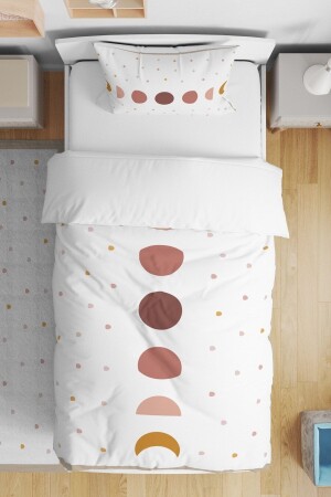 Moon Tropic Patterned Einzelbettwäsche-Set für Babys und Kinder evnev00063 - Evpanya