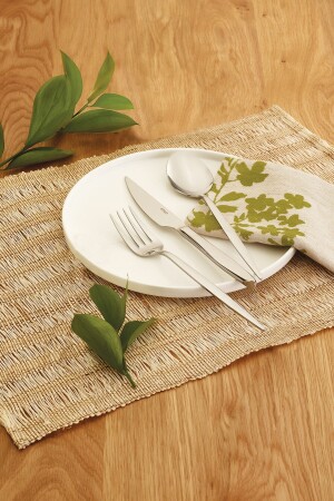 Moonlight Simple 6 Persons Fork Spoon Knife Set 18 Pieces 600. 15. 01. 1302 - Emsan