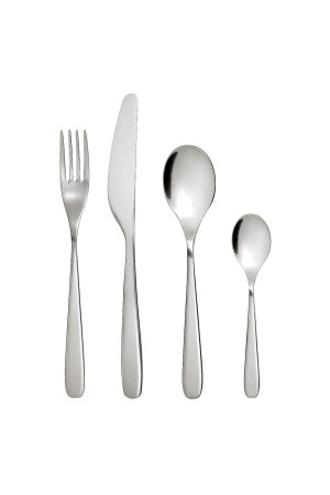 Mopsig Fork Knife Spoon Set, Stainless Steel, 16 Pieces 003. 430. 03mm - IKEA