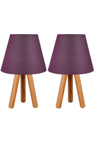 Mor Ikili Abajur Seti P5125S7139 - EvLight