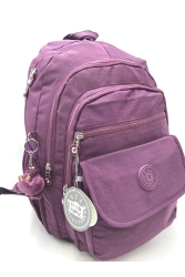 Mor Ultra Hafif Çok Cepli Su Geçirmez Sırt Çantası ( Laptop, Notebook, Okul, Spor, Seyahat ) 571-3-8A - 571 Collections Çanta