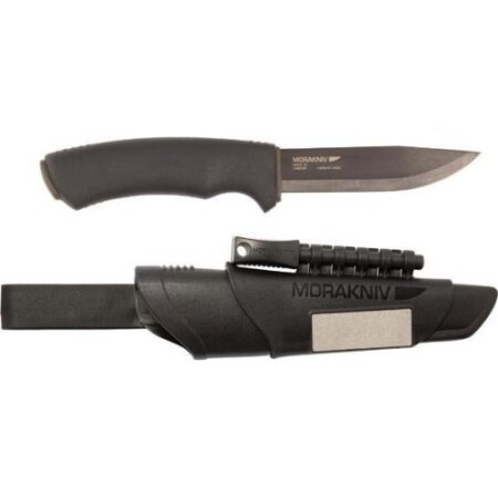 Morakniv Bushcraft Hayatta Kalma Bıçağı, Karbon Çelik, Siyah - Morakniv
