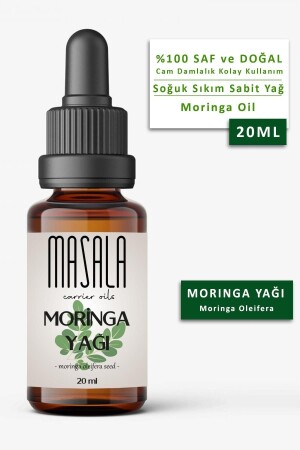 Moringa Oil 20 Ml. Cold Press (moringa Carrier Oil) - Masala