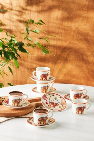 Moris Coffee Cup Set for 6 Persons 80 Ml 153. 03. 05. 0286 - Karaca