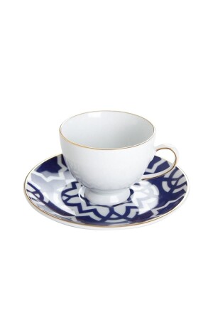 Morocco Coffee Cup with Saucer Pattern7 Purple 80cc 04A+P019263 - Porland