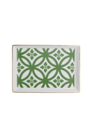 Morocco Pattern Green Breakfast Plate 18cm 04A+P018773 - Porland