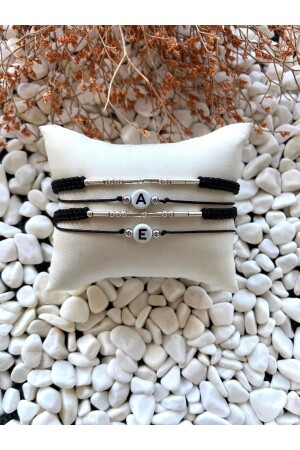 Morse Code Couple Lovers Bracelet 925 Sterling Silver And Letter Bracelet 4 Pieces (1 GIFT BRACELET) EKAB202000070 - EKA TASARIM