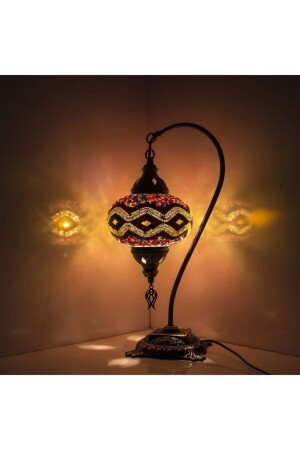 Mosaic Lamp Gooseneck Authentic Bohemian Lampshade DEZNO2164 - DezHome