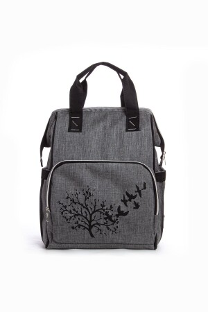 Mother Baby Care Backpack with Bottle Thermos Liquid Proof Hanger 26-GRAY NEW - Yerli