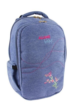 Mother Baby Care Bag 9301 Blue Waterproof Fabric Baby Care Backpack - Alone