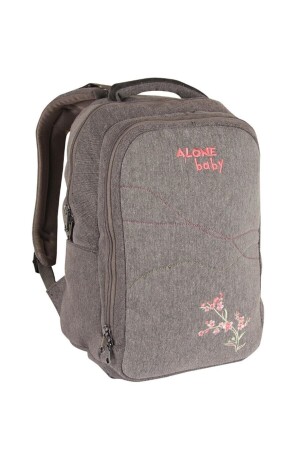 Mother Baby Care Bag 9301 Gray Waterproof Fabric Baby Care Backpack 18790 - Alone