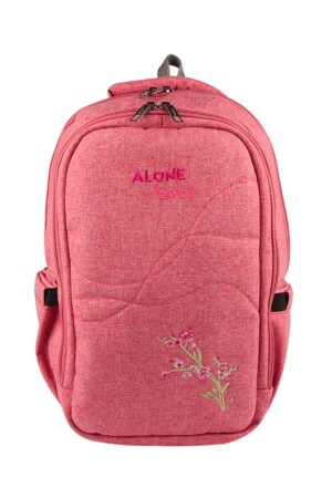 Mother Baby Care Bag 9301 Pomegranate Flower Waterproof Fabric Baby Care Backpack - Alone