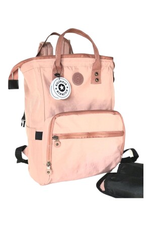 Mother-baby Stroller with Bottle Holding Device and Liquid-Proof Mother-Baby Care Backpack with Hanger - Klinkır
