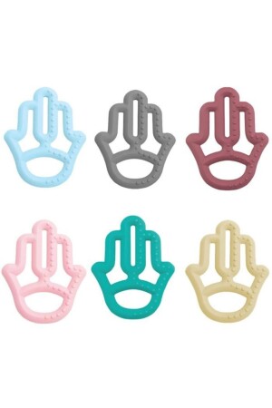 Mother's Hand Silicone Teether Pink - Oioi