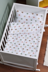 Mother's Side Crib Duvet Cover Set (60X100) - Iconic Series - Spots ETAYBBNTIC045 - Tuğba Kuğu