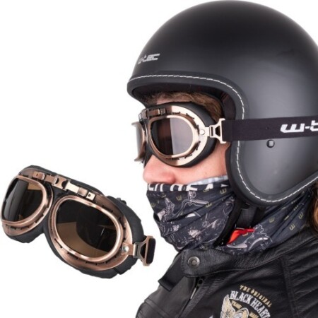 Motorcycle goggles W-TEC Steamrust - W-TEC