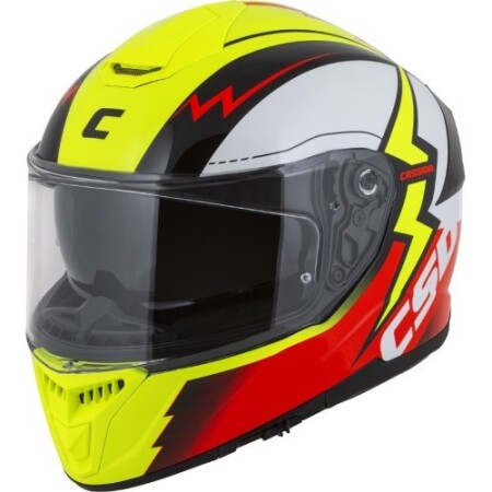 Motorcycle helmet Cassida Integral GT 2.1 Flash fluorescent yellow/fluorescent red/black/white - Cassida