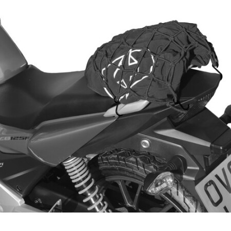 Motorradtasche aus hellem Oxford-Netzgewebe, 15 x 38,1 cm - Oxford