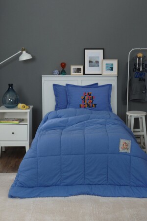Motto Cotton Comfort Single Blau - Karaca Home
